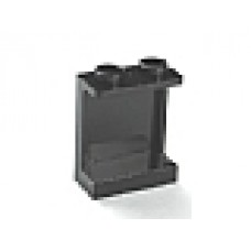 Part 87552 Black Panel 1 x 2 x 2 with Side Supports - Hollow Studs 